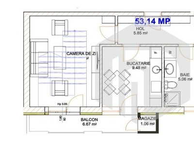 Apartament 2 camere | Bucatarie Separata | Doamna Stanca Dezvoltator