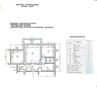 Apartament 3 cam, cf 1, decomandat circular, Et 1/10, Vest