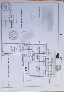 Apartament 3camere decomandate cu centrala Campia Islaz parter/3