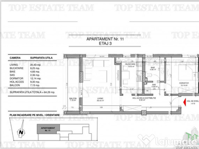 De apartament 2 camere 64 mp - Prelungirea Ghencea- Drumul