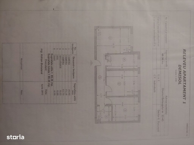 Demisol_ap decomandat cu 3 camere_ investiție_mobilat_centrala noua