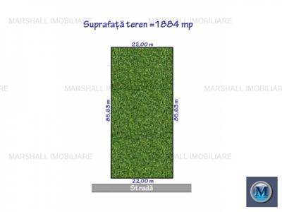 Teren intravilan de vanzare in Cocosesti, 1884 mp