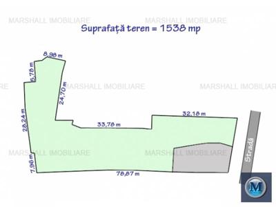 Teren intravilan de vanzare, zona Ultracentral, 1538 mp