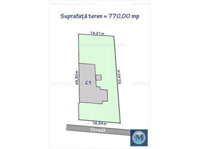 Teren intravilan de vanzare, zona Ultracentral, 770 mp