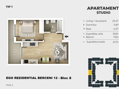 2 Camere - Berceni - 400 m Metrou