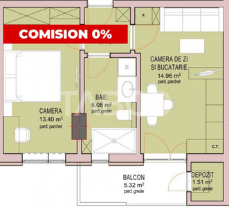 Apartament 2 camere decomadate in Doamna Stanca-Comision 0%