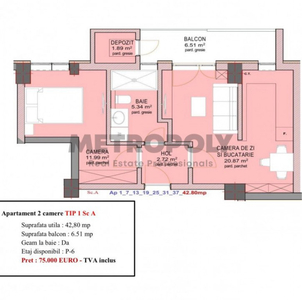 Apartament 2 camere - nou