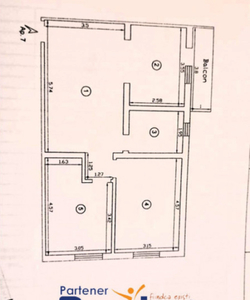 Apartament 3 camere 68 mp ETAJ 1 + 2 LOCURI de parcare- VALE