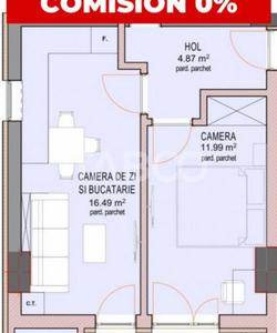 Apartament FARA COMISION 2 camere si balcon etaj 2 Sibiu Dna