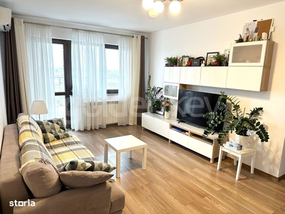 Apartament spatios cu 2 camere, mobilat complet