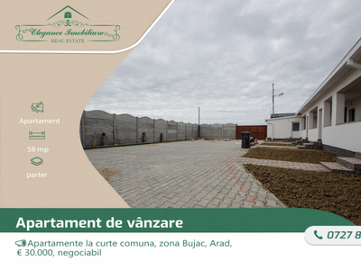 Apartamente noi la curte comuna Zona Bujac