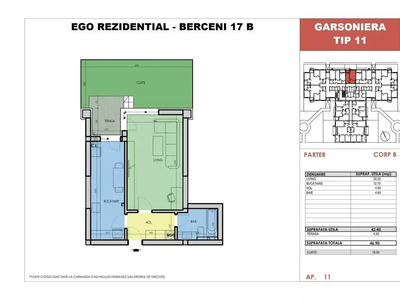 Garsoniera cu Gradina - Berceni - Metrou