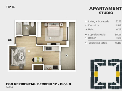 Nou 2 Camere - Berceni - Langa Metrou