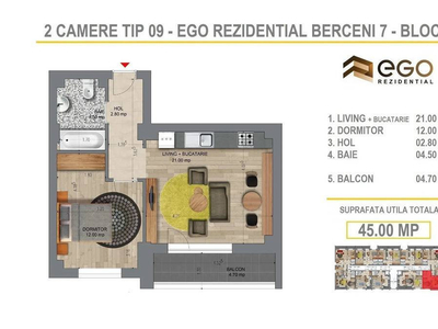 NOU 2 Camere - Berceni Metrou 400m