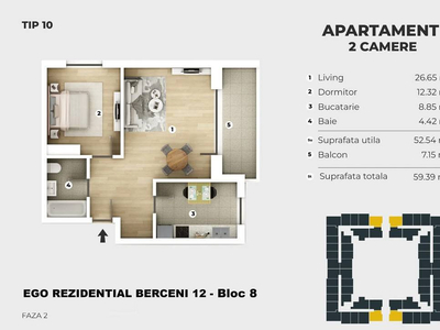 Nou 2 Camere - Berceni - Metrou