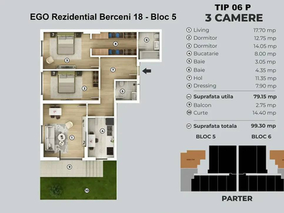 Nou 3 Camere - Berceni - Metrou 400m