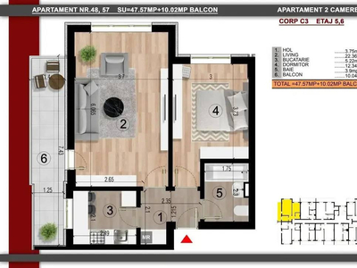 NOU Apartament 2 Camere - Berceni - Metrou