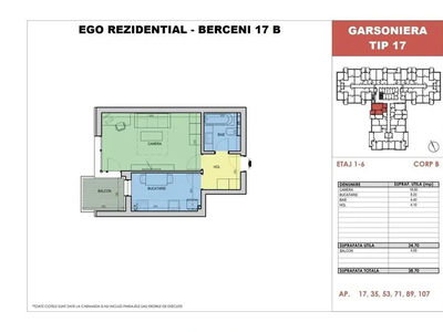 Nou Garsoniera - Berceni - Langa Metrou