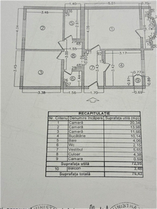 [Proprietar]Apartament 3 Cam Metrou C.Georgian Bloc '91 Utilat Renovat