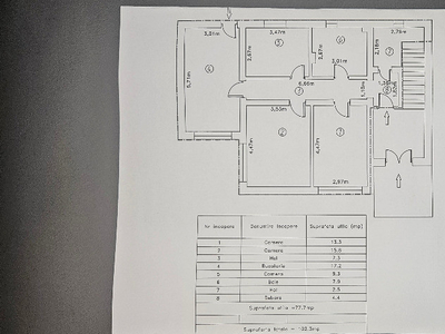 Vand apartament cu 3 camere in Deva la parter in Vila cu 3 apartamente