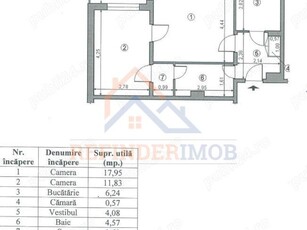 Apartament 2 camere Dristor Apartament 2 camere de vanzare REF03B1238 Va