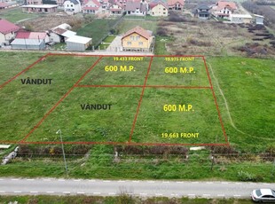 Trei parcele de 600 mp in Botiz | Toate utilitatile, aproape de oras