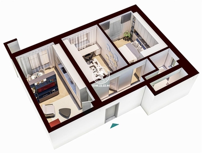 Apartament Nou 3 camere de vanzare Visani comision 0% la cumparator