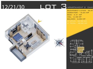 Apartament cu 3 camere de închiriat în zona Europa