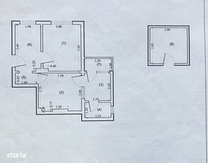 Închiriez apartament, 2 camere, zona BMW, Floresti