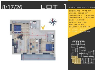 2 Camere decomandate - Metalurgiei - Postalionului - 66055 euro