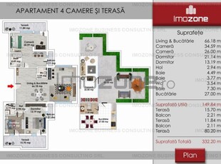 DRUMUL TABEREI - 4 CAMERE, 3 BAI, 321MP UTILI, BLOC FINALIZAT, LIVING 66MP!