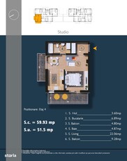 GARSONIERA SPATIOASA -PROIECT FINALIZAT / 8 MIN METROU 1 DEC.