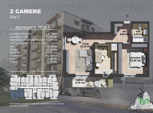 Grand Arena | Apartament 2 camere | 56