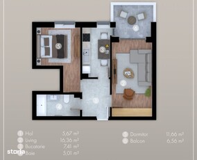 PROMOTIE! Apartament 3 camere decomandat NOU metrou BERCENI M2