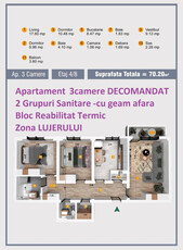 Vanzari Apartamente 3 camere Bucuresti MILITARI LUJERULUI