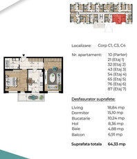 DECOMANDAT 2cam spatios