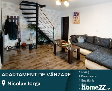 Apartament 3 Camere cu Mansardă pe Strada Nicolae Iorga