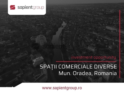 Sapient | Diverse spații comerciale închiriate în Mun. Oradea