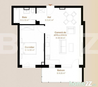 Apartament 2 camere cu CF