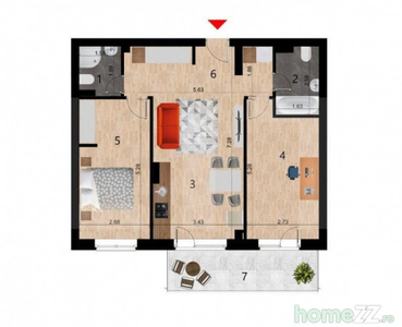 Apartament 3 camere