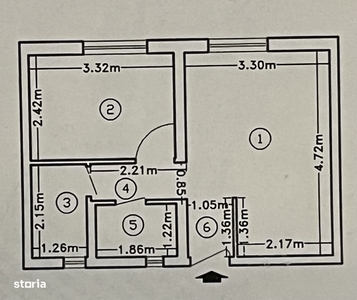 Apartament doua camere sector 5 Pricopan.