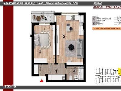 Vanzare apartament 2 camere- 82 mp- loc de parcare- Militari- Parcul L