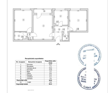 Apartament 2 camere,cf. 1,et. 2/4,bloc nou,Metrou Pacii la 8 minute!