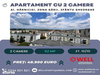 Apartament cu 2 camere situat la etajul 10, pe strada Hărniciei