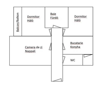 Apartament str.Muncii, 3 camere, et.4, 2 bai, pivnita, mobilat