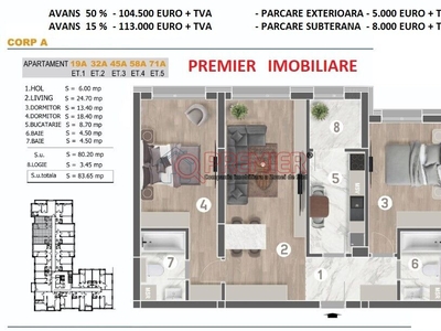 Parcul Tudor Arghezi - Metalurgiei - 3 camere - 102500 euro - Cavar Rezidence