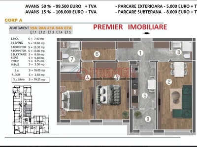 Parcul Tudor Arghezi - Metalurgiei - 3 camere - 97500 euro - Cavar Rezidence