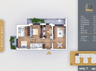 AP 3 CAM. SPATIOS // PALLADY // 10 MIN METROU N. TECLU-COMISION 0%!