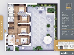 AP. 4 CAMERE-TERASA / 10.MIN METROU N. TECLU-COMISION 0%!