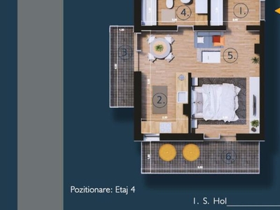 Garsoniera/ incalzire pardoseala/ metrou